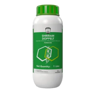 Shriram DOPPELT Azoxystrobin 18.2% + Difenoconazole 11.4% SC Fungicide, Broad-Spectrum, Controls Fungal Diseases In Crops