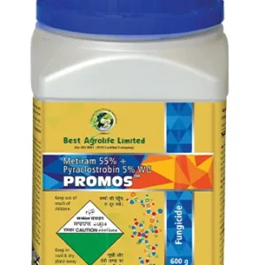 Best Agro Promos Metiram 55% + Pyraclostrobin 5% WG Fungicide, Crop Protection Against Fungal Diseases