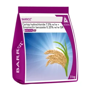 ADAMA Barroz Cartap Hydrochloride 7.5% + Emamectin Benzoate 0.25% GR Insecticide
